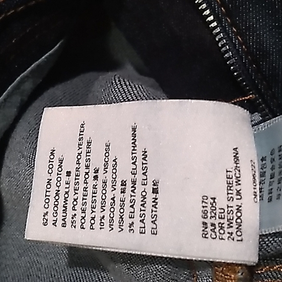 Womens Anthropologie Pilcro High Rise Dark Wash Jeans 27 - Picture 7 of 8